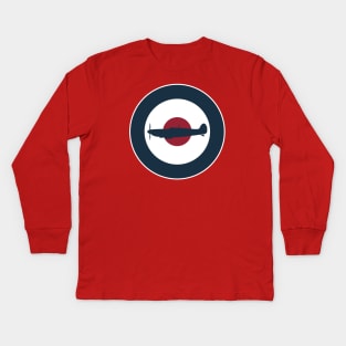 RAF Spitfire Kids Long Sleeve T-Shirt